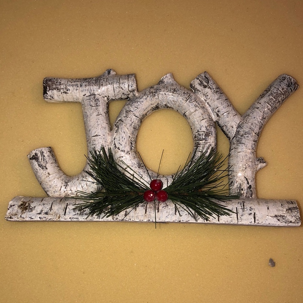 Joy Christmas sign
